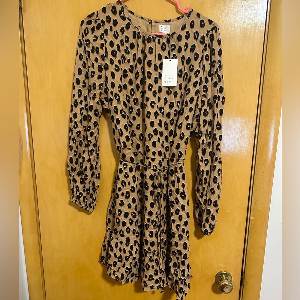 NWT a new day leopard print dress